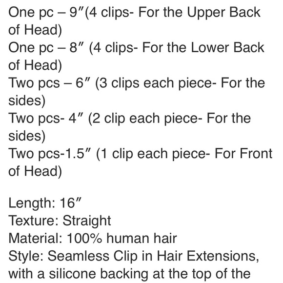 Human Hair 16” clip in extensions platinum blonde gorgeous - Picture 4 of 4